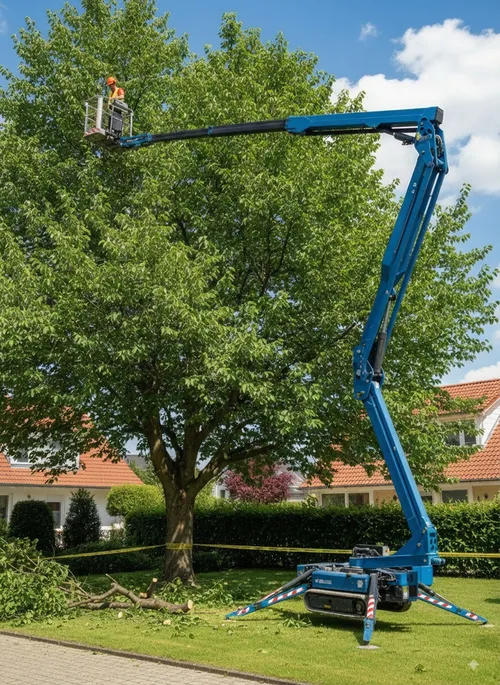 Speciális szolgáltatások kosaras emelőgéppel